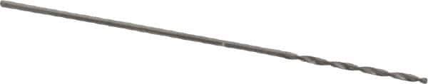 SGS - #80 118° Solid Carbide Jobber Drill - Bright Finish, Right Hand Cut, Spiral Flute, Straight Shank, 3/4" OAL, Faceted Point - Apex Tool & Supply