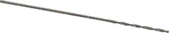 SGS - #80 118° Solid Carbide Jobber Drill - Bright Finish, Right Hand Cut, Spiral Flute, Straight Shank, 3/4" OAL, Faceted Point - Apex Tool & Supply