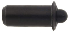 Vlier - 0.441" Body Len x 3/16" Body Diam, 0.121" Plunger Diam, 1.5 Lb Init to 4.5 Lb Final End Force, 0.441" Len Under Flange, Steel Press Fit Spring Plunger - 1/4" Flange Diam, 0.044" Flange Thickness, 0.485" Plunger Len, 3/32" Plunger Projection - Apex Tool & Supply