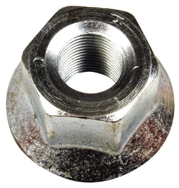 Dorman - 5/8-18 Zinc Finish Flanged Wheel Nut - 1-1/8" Hex, 1-1/16" OAL, 1.62 Diam Flange Seat Angle - Apex Tool & Supply