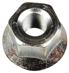 Dorman - 5/8-18 Zinc Finish Flanged Wheel Nut - 1-1/8" Hex, 1-1/16" OAL, 1.62 Diam Flange Seat Angle - Apex Tool & Supply