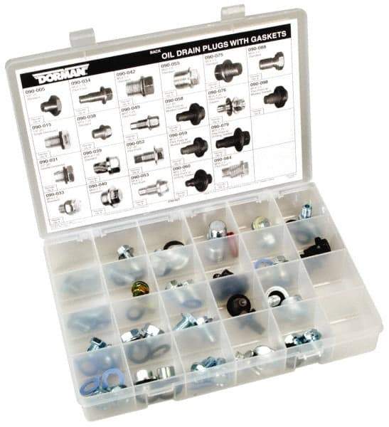 Dorman - 44 Piece, 1/2-20 to M22x1.5 Oil Drain Plug Gaskets - Steel - Apex Tool & Supply