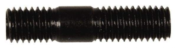 Dorman - M8x1.25 35mm OAL Unequal Double Threaded Stud - Steel, Black Oxide Finish, 16mm Long Thread Length, 10mm Short Thread Length, Metric - Apex Tool & Supply