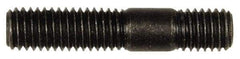Dorman - M8x1.25 40mm OAL Unequal Double Threaded Stud - Steel, Black Oxide Finish, 21mm Long Thread Length, 10mm Short Thread Length, Metric - Apex Tool & Supply