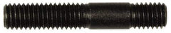 Dorman - M8x1.25 45mm OAL Unequal Double Threaded Stud - Steel, Black Oxide Finish, 23mm Long Thread Length, 10mm Short Thread Length, Metric - Apex Tool & Supply