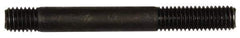 Dorman - M8x1.25 70mm OAL Unequal Double Threaded Stud - Steel, Black Oxide Finish, 24mm Long Thread Length, 10mm Short Thread Length, Metric - Apex Tool & Supply