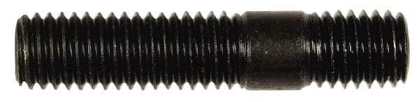 Dorman - M10x1.50 47mm OAL Unequal Double Threaded Stud - Steel, Zinc-Plated Finish, 27mm Long Thread Length, 12mm Short Thread Length, Metric - Apex Tool & Supply