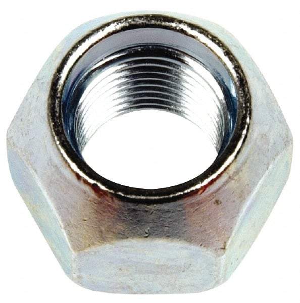 Dorman - 1/2-20 Zinc Finish Open Wheel Nut - 13/16" Hex, 5/8" OAL, 60° Seat Angle - Apex Tool & Supply