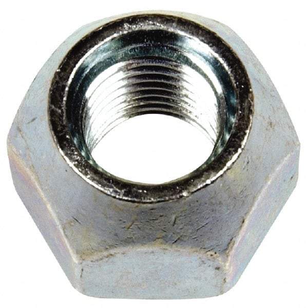 Dorman - M12-1.5 Zinc Finish Open Wheel Nut - 21mm Hex, 16mm OAL, 60° Seat Angle - Apex Tool & Supply
