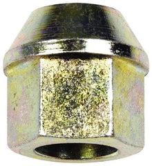 Dorman - 1/2-20 Zinc Finish Open Wheel Nut - 13/16" Hex, 15/16" OAL, 60° Seat Angle - Apex Tool & Supply