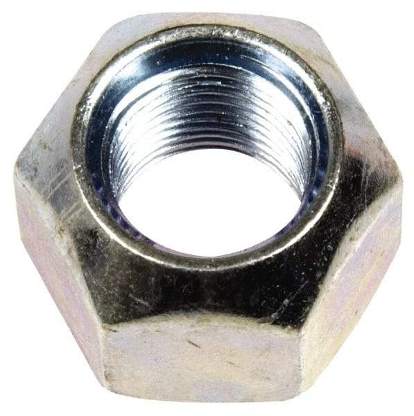 Dorman - 1/2-20 Zinc Finish Open Wheel Nut - 13/16" Hex, 5/8" OAL, 90° Seat Angle - Apex Tool & Supply