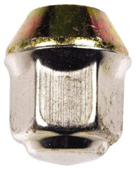 Dorman - 7/16-20 Stainless Finish Capped Wheel Nut - 3/4" Hex, 1-1/8" OAL, 60° Seat Angle - Apex Tool & Supply
