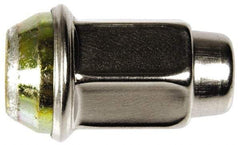 Dorman - 1/2-20 Stainless Finish Capped Wheel Nut - 3/4" Hex, 1-5/8" OAL, 60° Seat Angle - Apex Tool & Supply