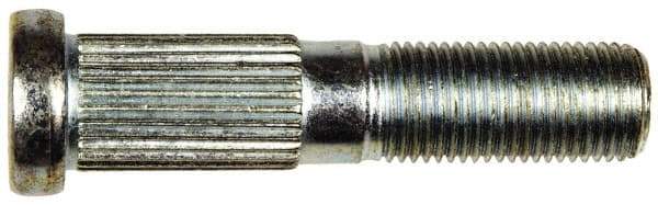 Dorman - 1/2-20 Serrated Bolt Wheel Stud - 0.56" Knurl, 2-3/8" OAL, 15/16" Shoulder Length - Apex Tool & Supply