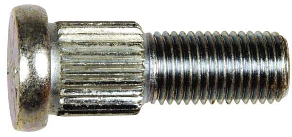 Dorman - 7/16-20 Serrated Bolt Wheel Stud - 0.555" Knurl, 1-7/16" OAL, 17/32" Shoulder Length - Apex Tool & Supply
