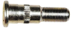 Dorman - 1/2-20 Serrated Bolt Wheel Stud - 5/8" Knurl, 1-5/16" OAL, 1" Shoulder Length - Apex Tool & Supply