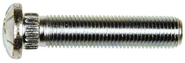 Dorman - 7/16-20 Serrated Bolt Wheel Stud - 0.475" Knurl, 2-1/8" OAL, 3/16" Shoulder Length - Apex Tool & Supply