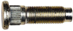 Dorman - 1/2-20 Serrated Bolt Wheel Stud - 0.545" Knurl, 1-3/4" OAL, 7/16" Shoulder Length - Apex Tool & Supply