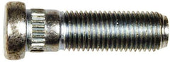 Dorman - 7/16-20 Serrated Bolt Wheel Stud - 0.472" Knurl, 1-1/2" OAL, 11/32" Shoulder Length - Apex Tool & Supply