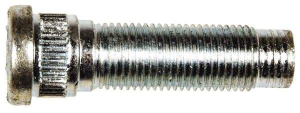Dorman - 1/2-20 Serrated Bolt Wheel Stud - 0.62" Knurl, 1-21/32" OAL, 11/32" Shoulder Length - Apex Tool & Supply
