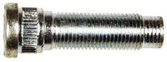 Dorman - 1/2-20 Serrated Bolt Wheel Stud - 0.62" Knurl, 1-21/32" OAL, 11/32" Shoulder Length - Apex Tool & Supply