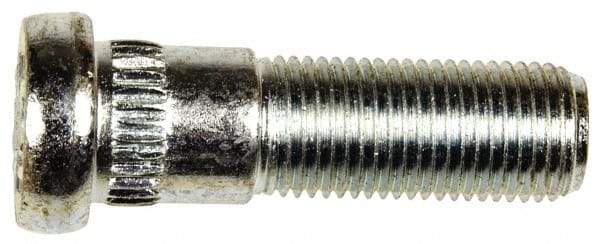 Dorman - 1/2-20 Serrated Bolt Wheel Stud - 0.568" Knurl, 1-11/16" OAL, 5/8" Shoulder Length - Apex Tool & Supply