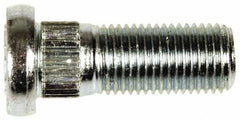 Dorman - M12-1.25 Serrated Bolt Wheel Stud - 13mm Knurl, 32mm OAL, 10mm Shoulder Length - Apex Tool & Supply