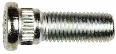 Dorman - M12-1.5 Serrated Bolt Wheel Stud - 14.22mm Knurl, 37mm OAL, 8mm Shoulder Length - Apex Tool & Supply