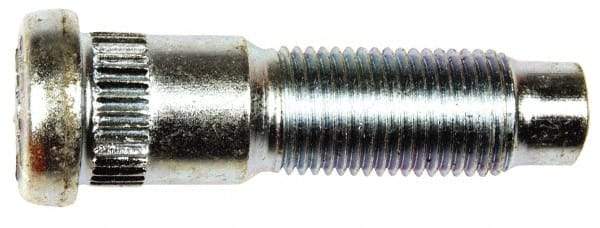 Dorman - 1/2-20 Serrated Bolt Wheel Stud - 0.589" Knurl, 1-15/16" OAL, 5/8" Shoulder Length - Apex Tool & Supply