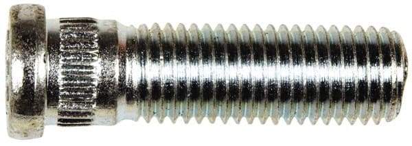 Dorman - M12-1.5 Serrated Bolt Wheel Stud - 12.73mm Knurl, 41.5mm OAL, 8mm Shoulder Length - Apex Tool & Supply