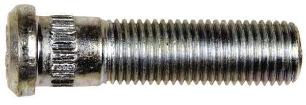 Dorman - 7/16-20 Serrated Bolt Wheel Stud - 0.475" Knurl, 1-3/4" OAL, 27/64" Shoulder Length - Apex Tool & Supply