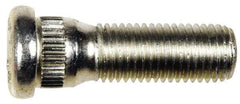 Dorman - M12-1.5 Serrated Bolt Wheel Stud - 14.2mm Knurl, 40mm OAL, 8mm Shoulder Length - Apex Tool & Supply