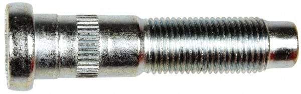 Dorman - 9/16-18 Serrated Bolt Wheel Stud - 0.62" Knurl, 2-5/8" OAL, 1" Shoulder Length - Apex Tool & Supply