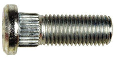 Dorman - M12-1.5 Serrated Bolt Wheel Stud - 12.95mm Knurl, 36mm OAL, 8mm Shoulder Length - Apex Tool & Supply