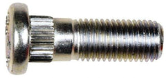 Dorman - M12-1.5 Serrated Bolt Wheel Stud - 12.9mm Knurl, 37.5mm OAL, 13mm Shoulder Length - Apex Tool & Supply