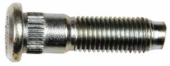 Dorman - M12-1.5 Serrated Bolt Wheel Stud - 13.46mm Knurl, 48mm OAL, 14mm Shoulder Length - Apex Tool & Supply