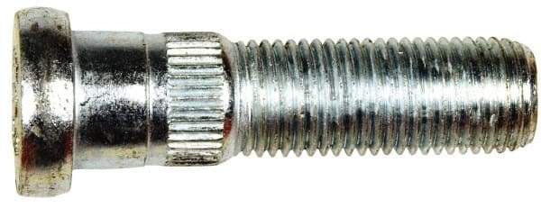 Dorman - M14-1.5 Serrated Bolt Wheel Stud - 16mm Knurl, 54.5mm OAL, 17.5mm Shoulder Length - Apex Tool & Supply