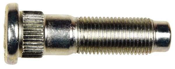 Dorman - 1/2-20 Serrated Bolt Wheel Stud - 0.612" Knurl, 2" OAL, 21/32" Shoulder Length - Apex Tool & Supply