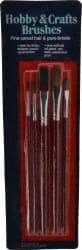 Wooster Brush - #2, #4 Camel Hair Artist's Paint Brush Set - 1/4, 1/2" Wide, Plastic Handle - Apex Tool & Supply