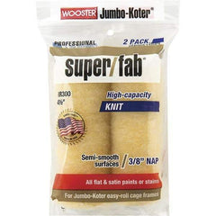 Wooster Brush - 3/8" Nap, 4-1/2" Wide Paint General Purpose Roller Cover - Smooth Texture, Fabric - Apex Tool & Supply