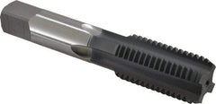 OSG - 1-8 UNC 3B 4 Flute elektraLUBE Finish High Speed Steel Straight Flute Standard Hand Tap - Bottoming, Right Hand Thread, 5-1/8" OAL, 2-1/2" Thread Length, H4 Limit - Apex Tool & Supply