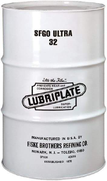 Lubriplate - 55 Gal Drum, ISO 32, SAE 10, Air Compressor Oil - -8°F to 375°, 160 Viscosity (SUS) at 100°F, 46 Viscosity (SUS) at 210°F - Apex Tool & Supply