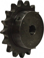 U.S. Tsubaki - 19 Teeth, 5/8" Chain Pitch, Chain Size 50, Finished Bore Sprocket - 1-1/2" Bore Diam, 3.798" Pitch Diam, 4.12" Outside Diam - Apex Tool & Supply