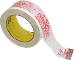 3M - 2" x 110 Yd Red & White Rubber Adhesive Sealing Tape - Polypropylene Film Backing, 1.9 mil Thick, 44 Lb Tensile Strength, Series 3771 - Apex Tool & Supply