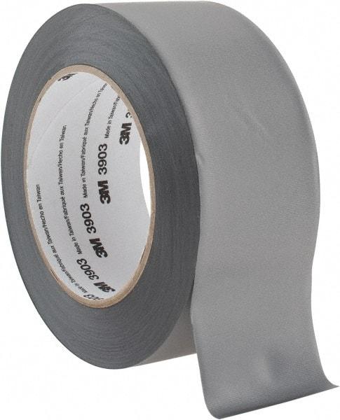 3M - 2" x 50 Yds Gray Duct Tape - 6.5 mil, Rubber Adhesive, Vinyl Backing, 12.6 Lb/ln Tensile Strength, 200°F Max, Series 3903 - Apex Tool & Supply