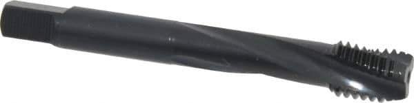OSG - M12x1.75 Metric Coarse 3 Flute 6H Modified Bottoming Spiral Flute Tap - Powdered Metal, Oxide Finish, 3-3/8" OAL, Right Hand Flute, Right Hand Thread, D6, Series EXOTAP - Apex Tool & Supply
