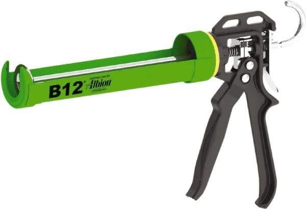 Albion Engineering - 10 oz Half Barrel Frame Manual Caulk/Adhesive Applicator - Use with Single Cartridges - Apex Tool & Supply