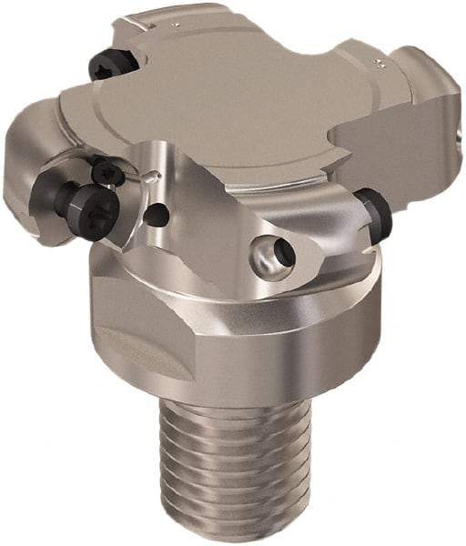 Seco - Modular Connection Connection, 0.236" Cutting Width, 19/64" Depth of Cut, 1-1/2" Cutter Diam, 6 Tooth Indexable Slotting Cutter - R335.29 Toolholder, RD.. 06.. Insert, Right Hand Cutting Direction - Apex Tool & Supply