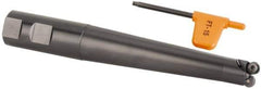 Kennametal - 3/4" Cutting Diam, 1" Shank Diam, 3/4" Max Depth of Cut, Straight Shank Indexable Copy End Mill - 2 Inserts, RD.X 10.. Insert, KDM Toolholder, Through Coolant - Apex Tool & Supply