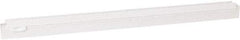Vikan - 24" Rubber Blade Squeegee Refill - Double Edge, White, Plastic Holder - Apex Tool & Supply